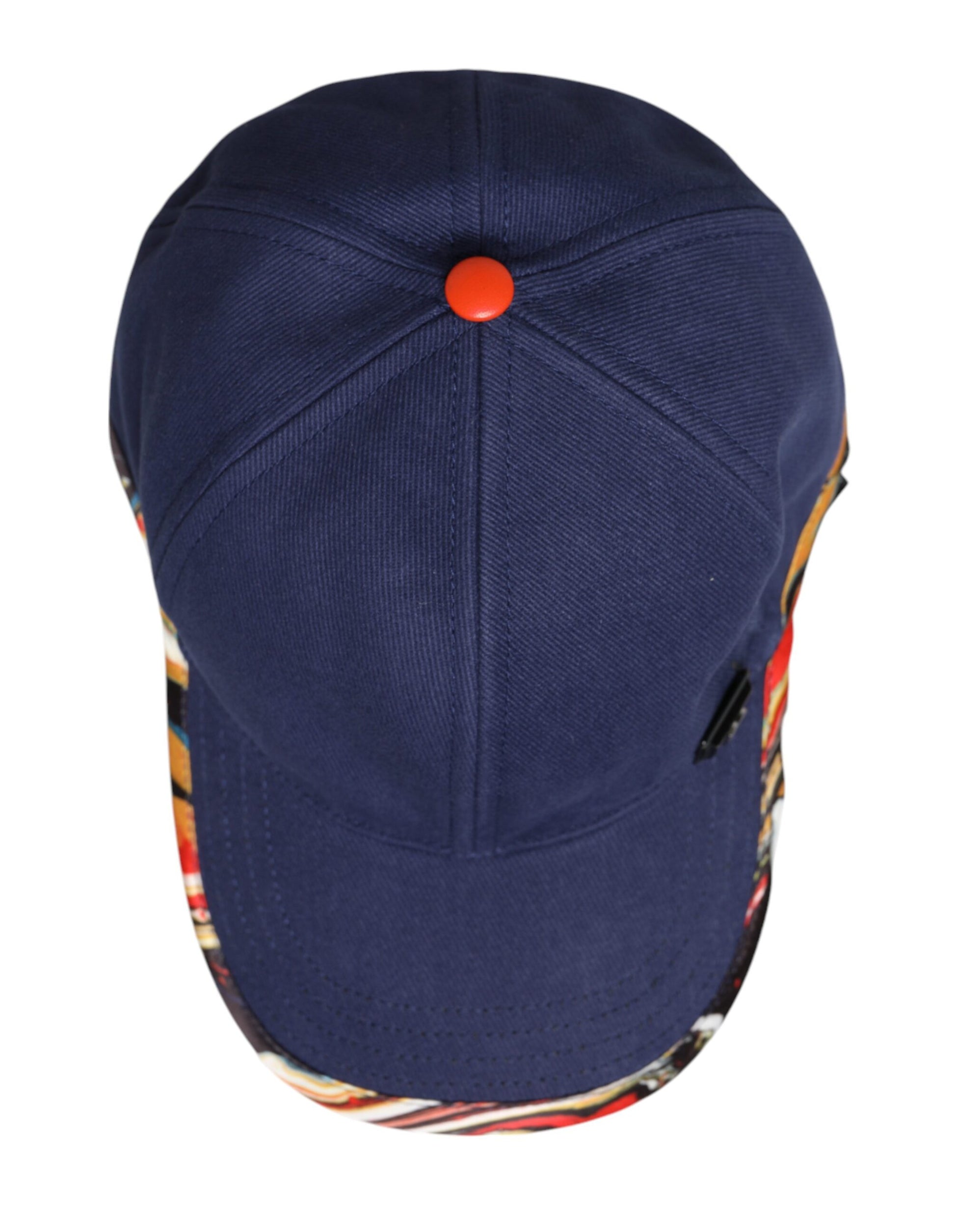 Dolce & Gabbana Blue Cotton 6 Panels Baseball Cap Dolce & Gabbana