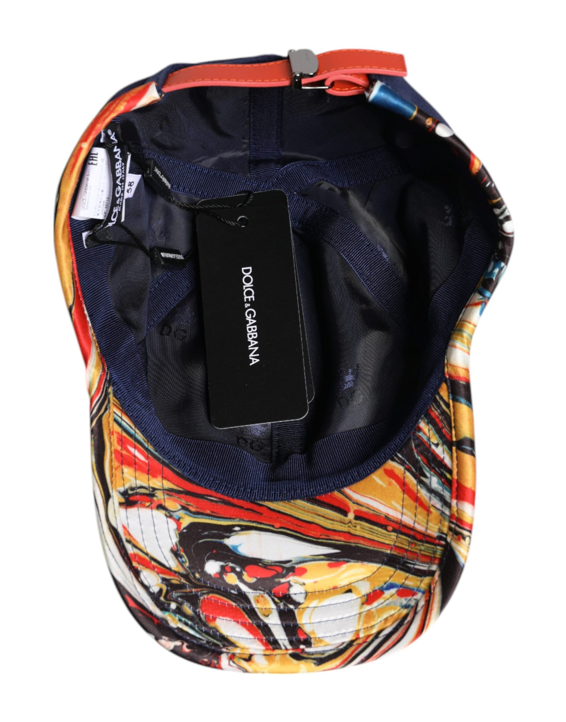 Dolce & Gabbana Blue Cotton 6 Panels Baseball Cap Dolce & Gabbana
