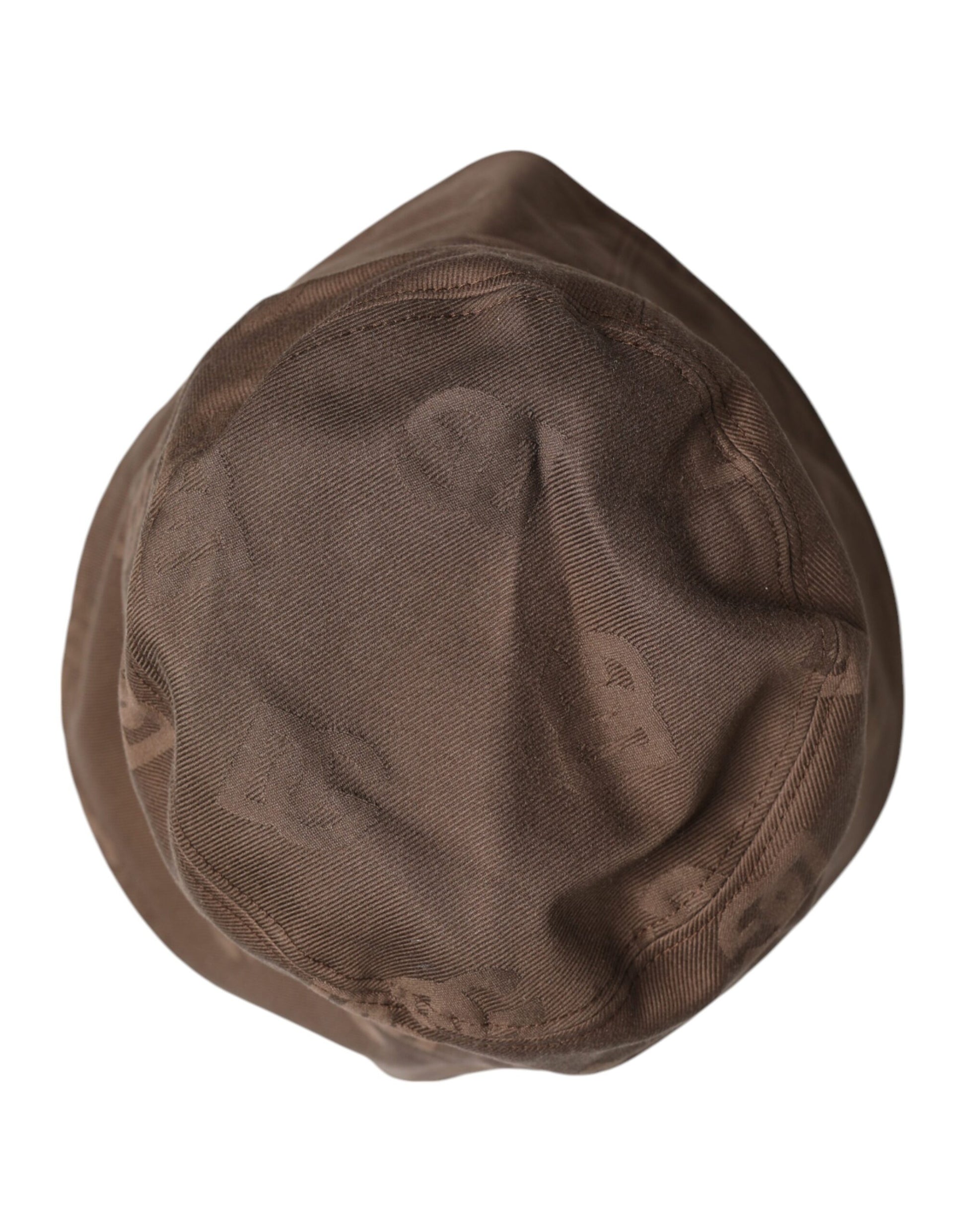 Dolce & Gabbana Brown Logo Monogram Cotton Bucket Cap Dolce & Gabbana