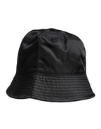 Dolce & Gabbana Black Cotton Wide Brim Bucket Hat - Eljoys Fashion 