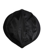 Dolce & Gabbana Black Cotton Wide Brim Bucket Hat - Eljoys Fashion 