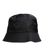 Dolce & Gabbana Black Cotton Wide Brim Bucket Hat - Eljoys Fashion 