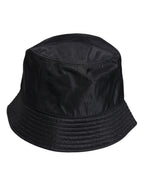 Dolce & Gabbana Black Cotton Wide Brim Bucket Hat - Eljoys Fashion 