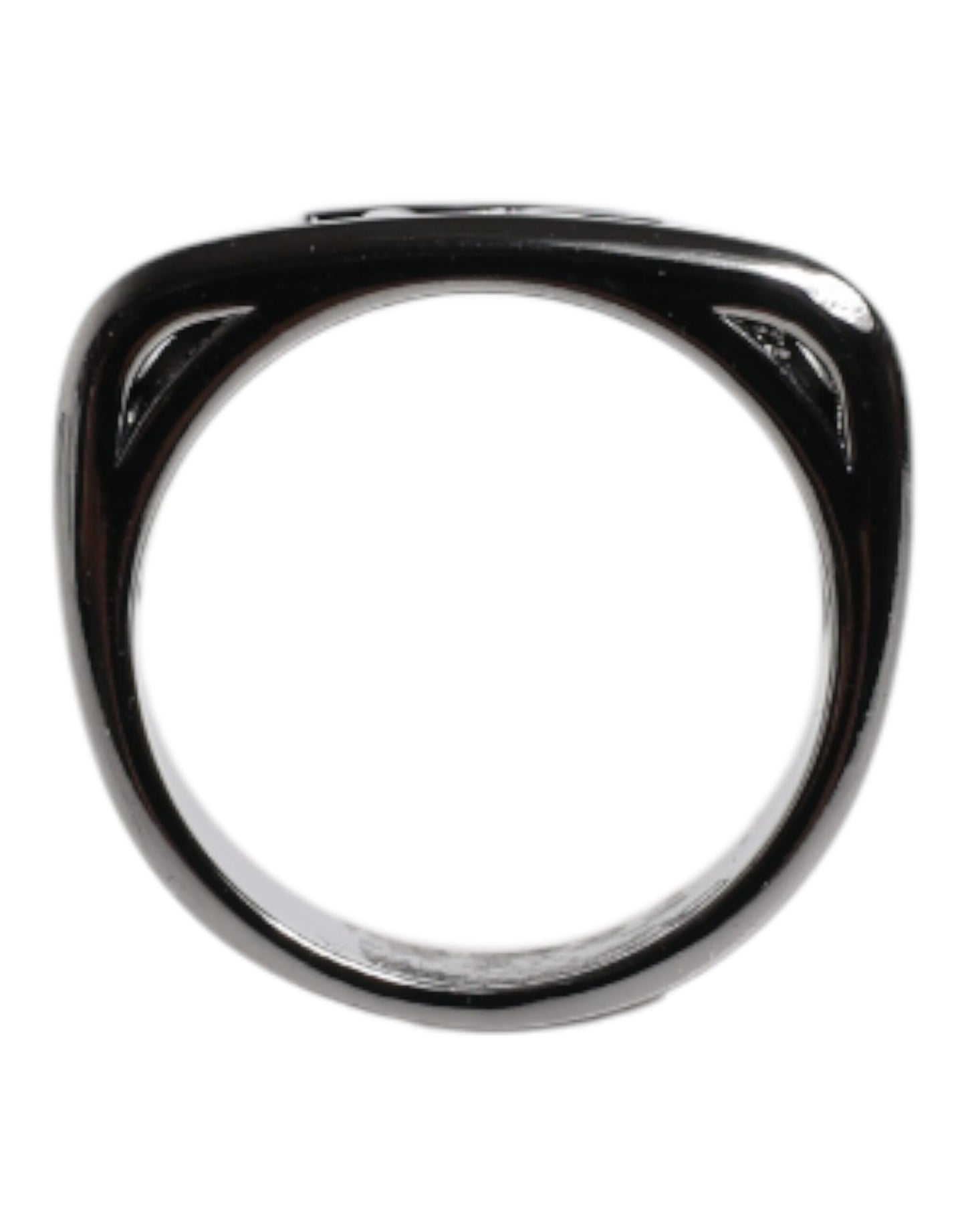 Dolce & Gabbana Silver Tone Brass Anello DG Logo Ring Dolce & Gabbana