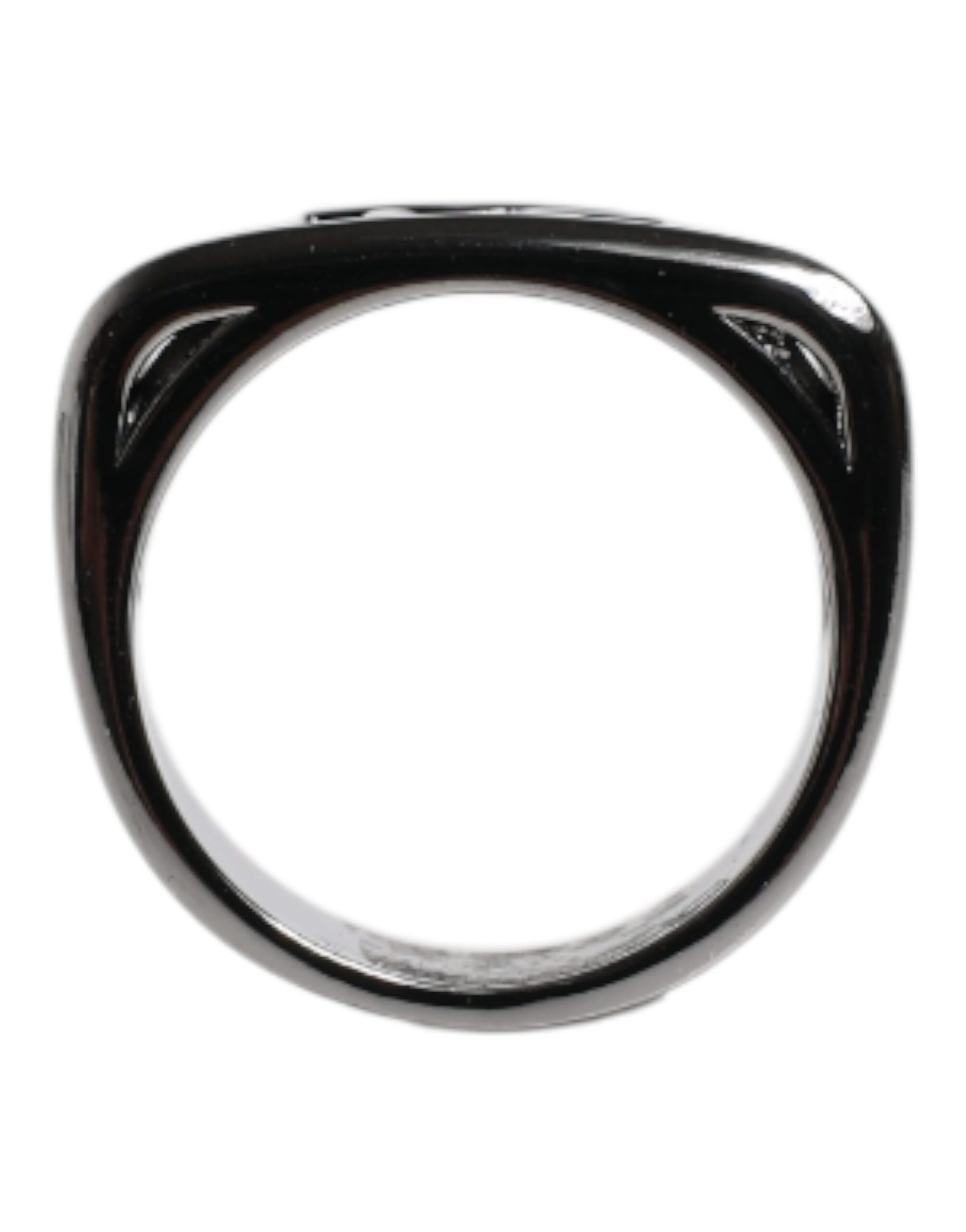 Dolce & Gabbana Silver Tone Brass Anello DG Logo Ring Dolce & Gabbana