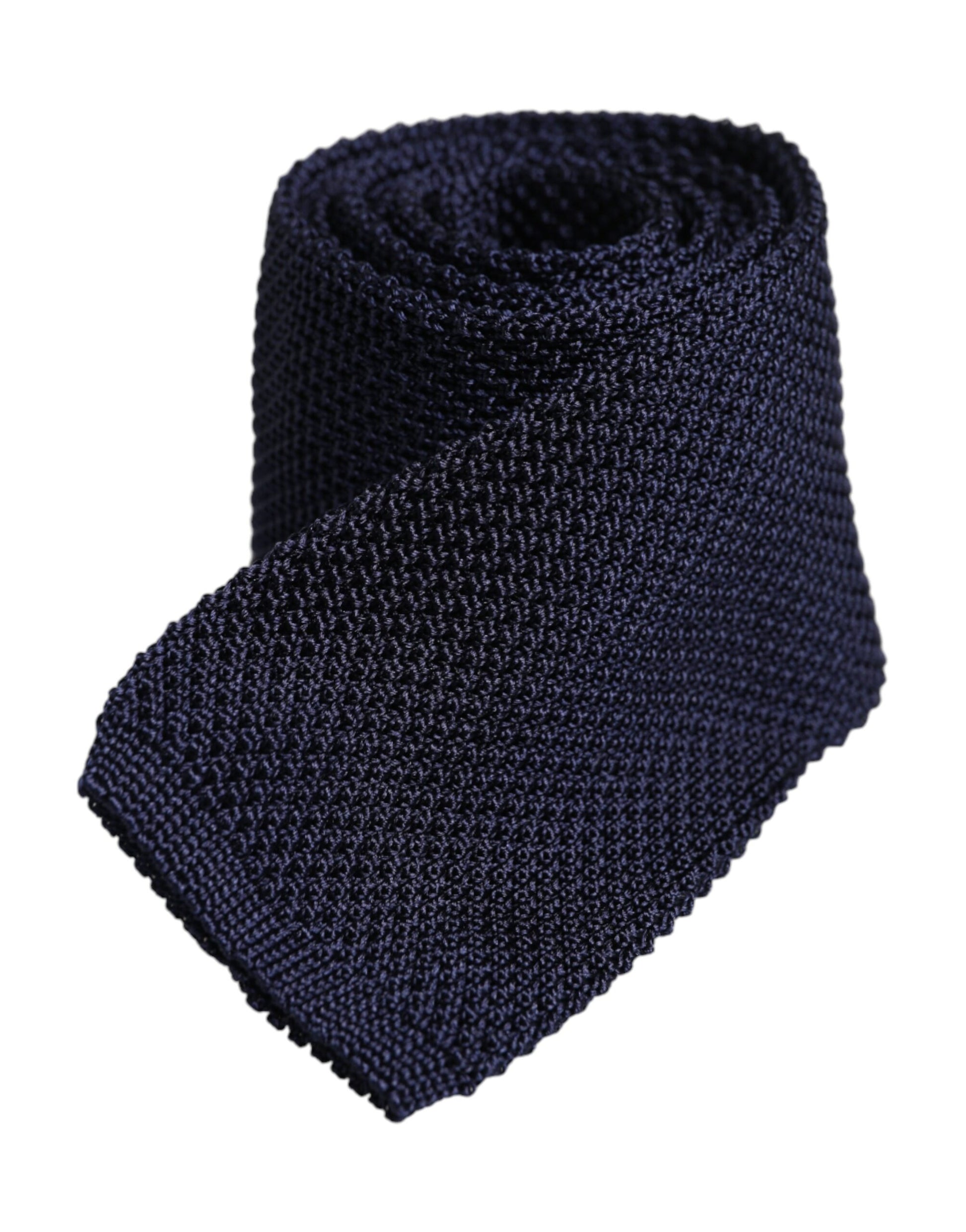 Dolce & Gabbana Dark Blue Silk Adjustable Necktie Tie Dolce & Gabbana