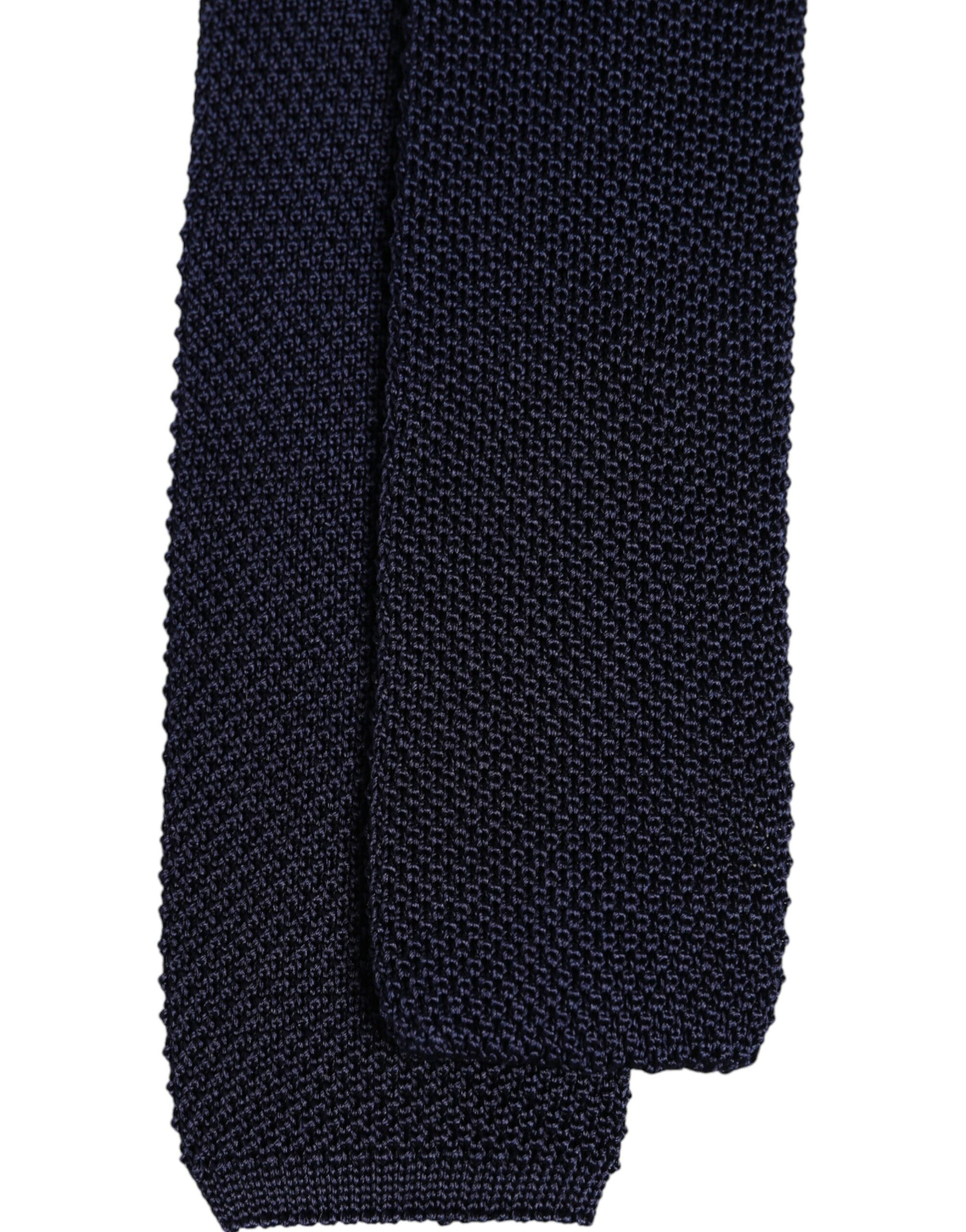 Dolce & Gabbana Dark Blue Silk Adjustable Necktie Tie Dolce & Gabbana