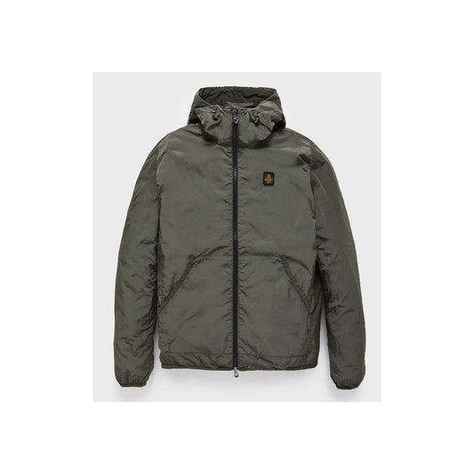 Refrigiwear Green Polyamide Men Jacket Refrigiwear