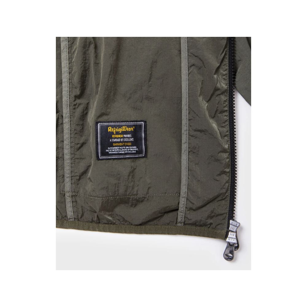 Refrigiwear Green Polyamide Men Jacket Refrigiwear