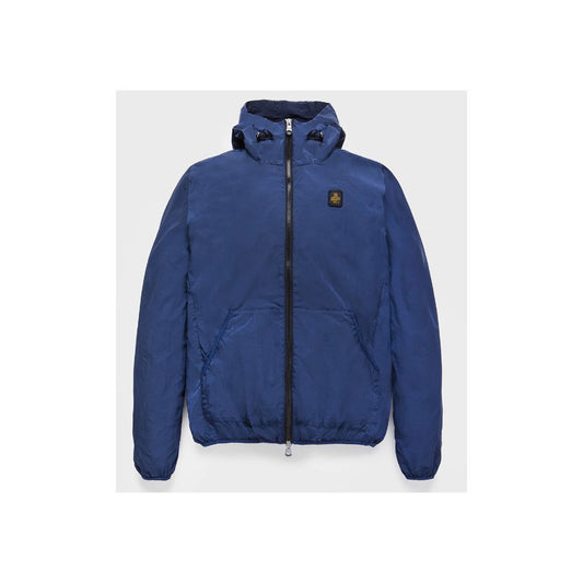 Refrigiwear Blue Polyamide Men's Summer Jacket Refrigiwear