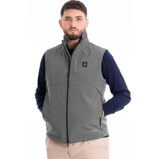 Refrigiwear Brown Polyester Men Vest Refrigiwear