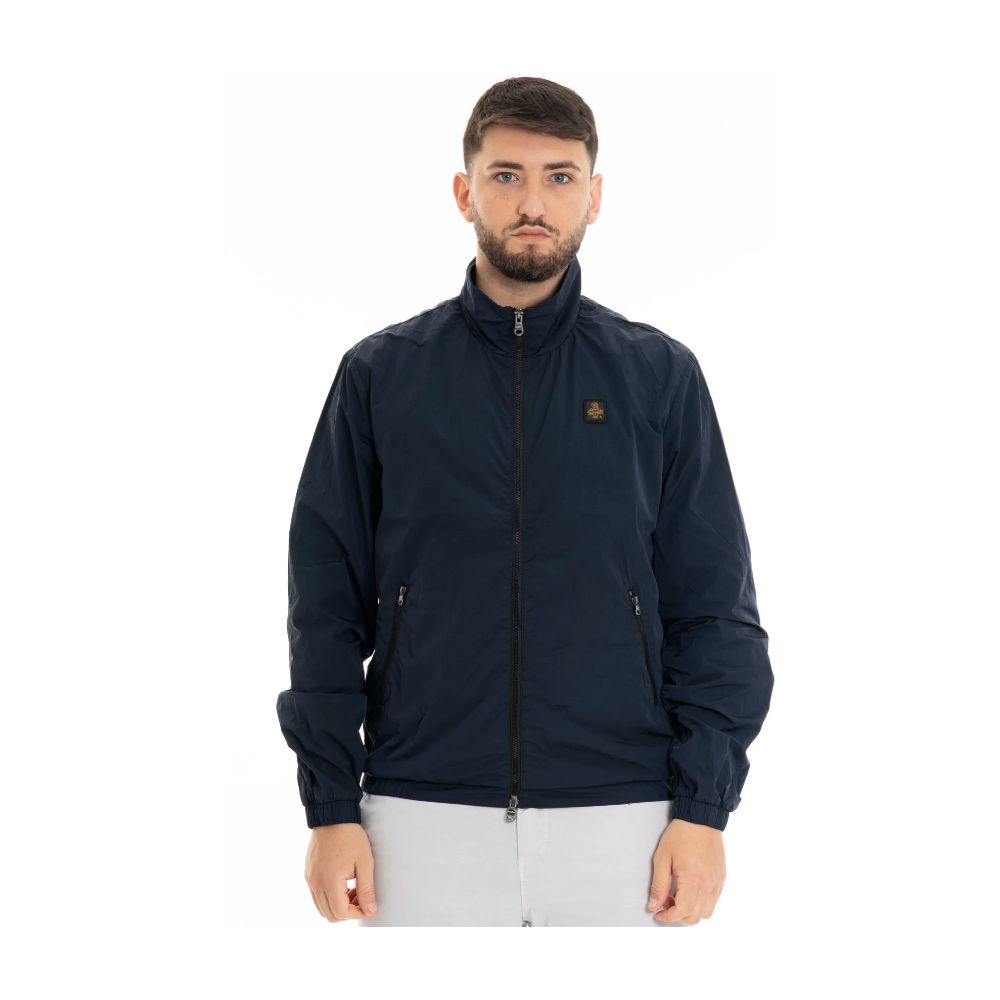 Refrigiwear Blue Polyamide Men Jacket Refrigiwear