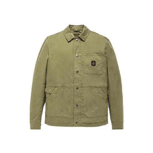 Refrigiwear Green Cotton Jacket Refrigiwear