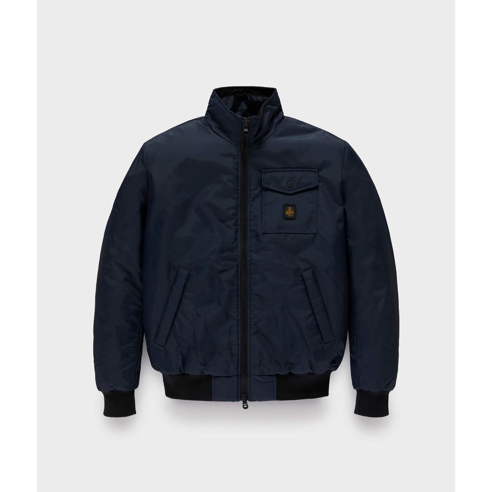 Refrigiwear Blue Polyamide Men Jacket Refrigiwear