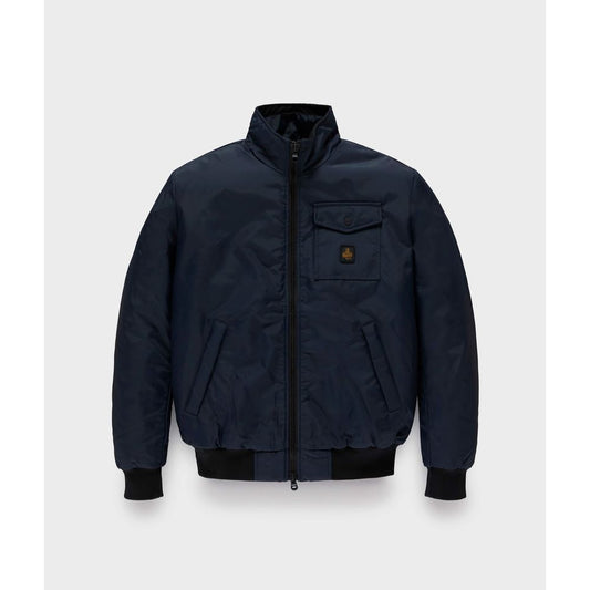Refrigiwear Blue Polyamide Men Jacket Refrigiwear