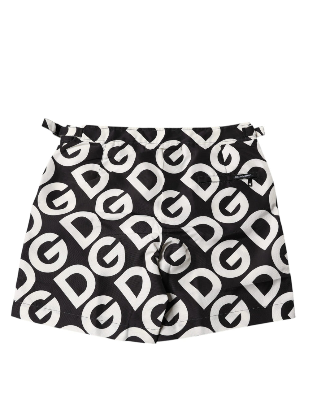 Dolce & Gabbana Black White Logo Beachwear Shorts Swimwear - Eljoys Fashion 