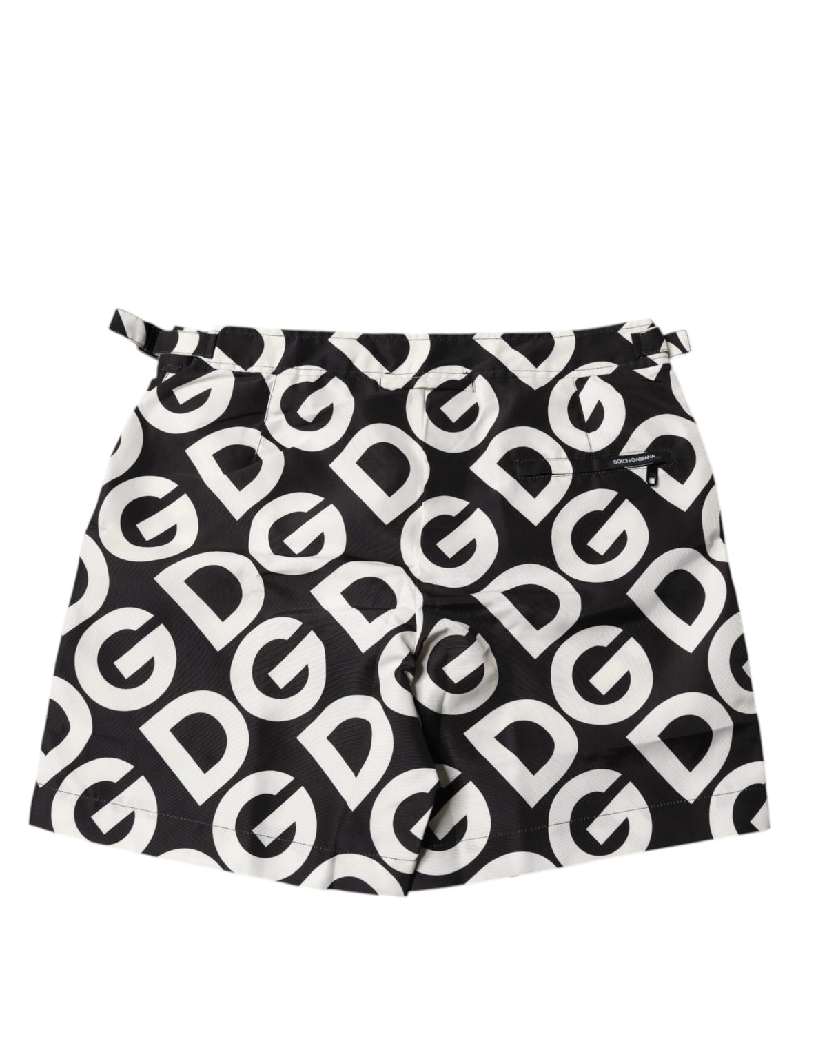 Dolce & Gabbana Black White Logo Beachwear Shorts Swimwear - Eljoys Fashion 