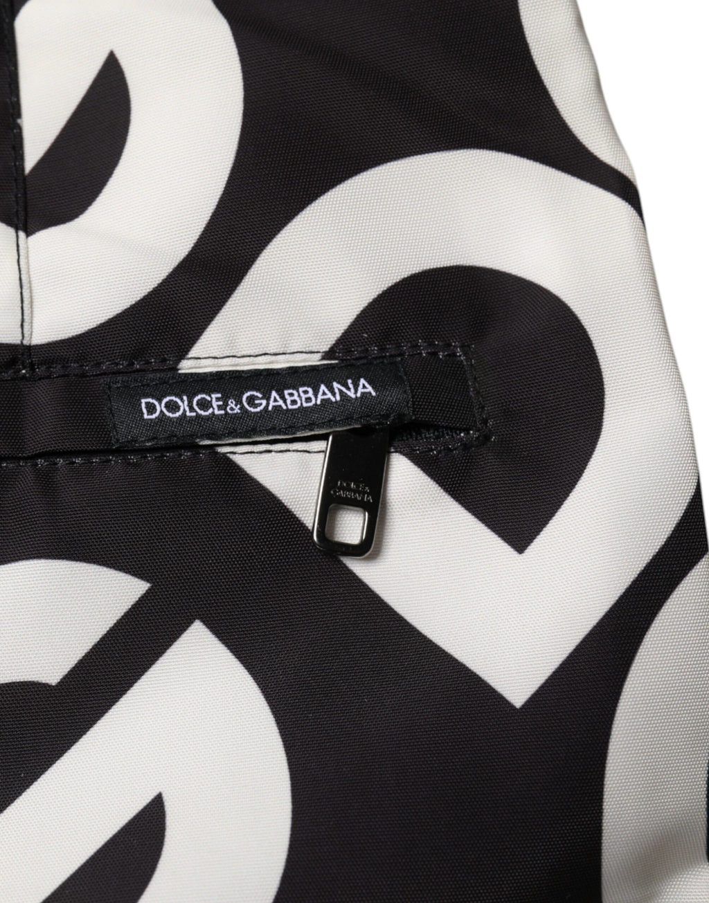Dolce & Gabbana Black White Logo Beachwear Shorts Swimwear - Eljoys Fashion 