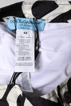 Dolce & Gabbana Black White Logo Beachwear Shorts Swimwear - Eljoys Fashion 