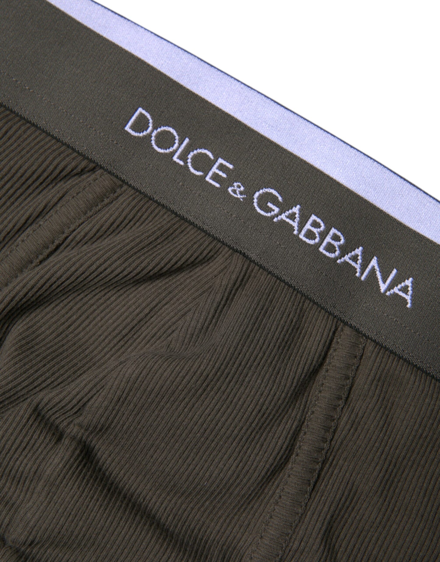 Dolce & Gabbana Gray Cotton Men Mid Slip Brief Underwear Dolce & Gabbana