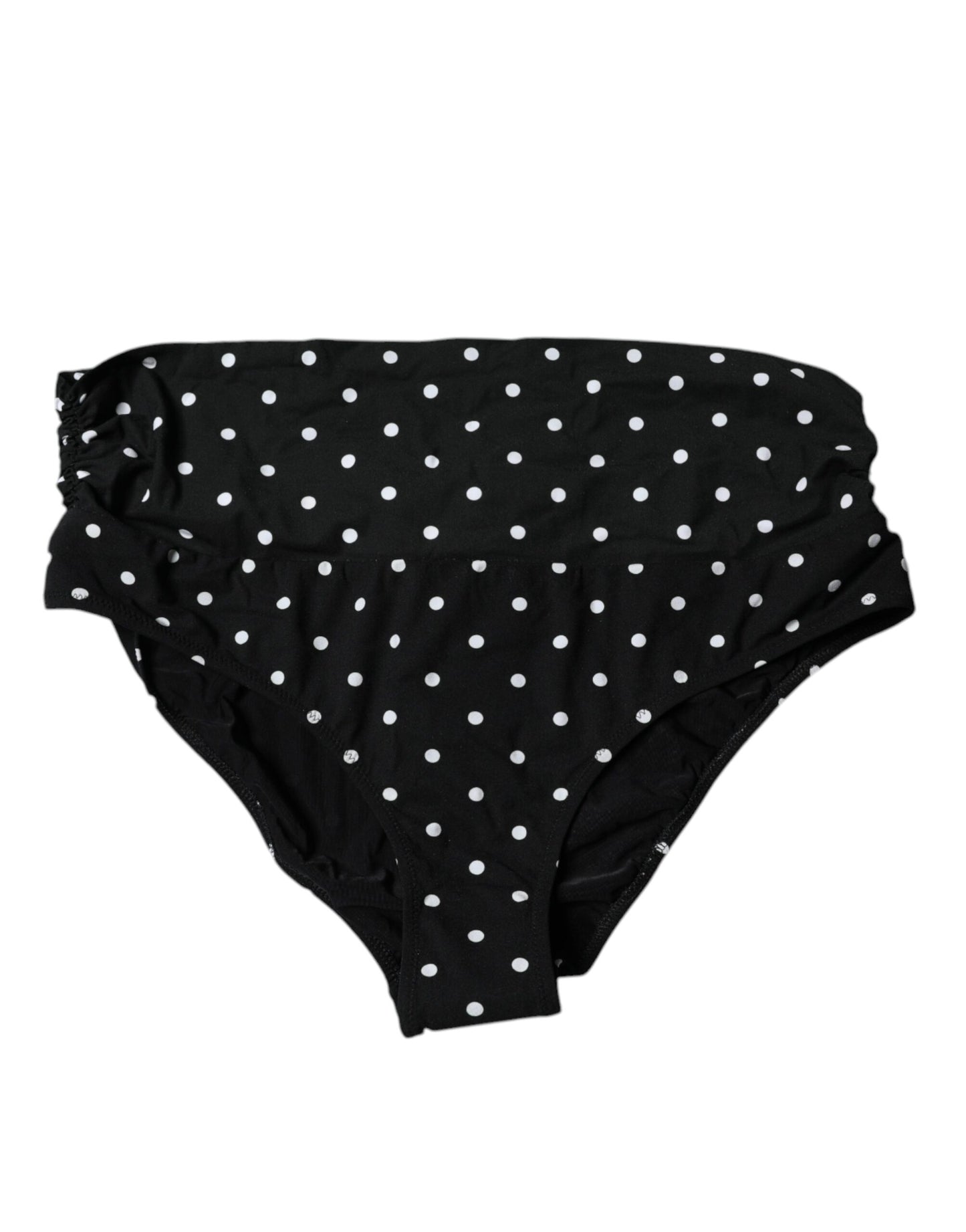 Dolce & Gabbana Black Polka Dot Swimsuit Bikini Bottom Swimwear Dolce & Gabbana