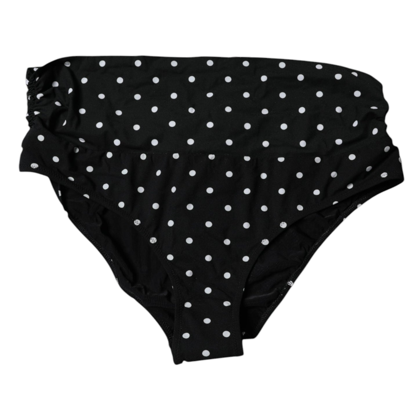 Dolce & Gabbana Black Polka Dot Swimsuit Bikini Bottom Swimwear Dolce & Gabbana