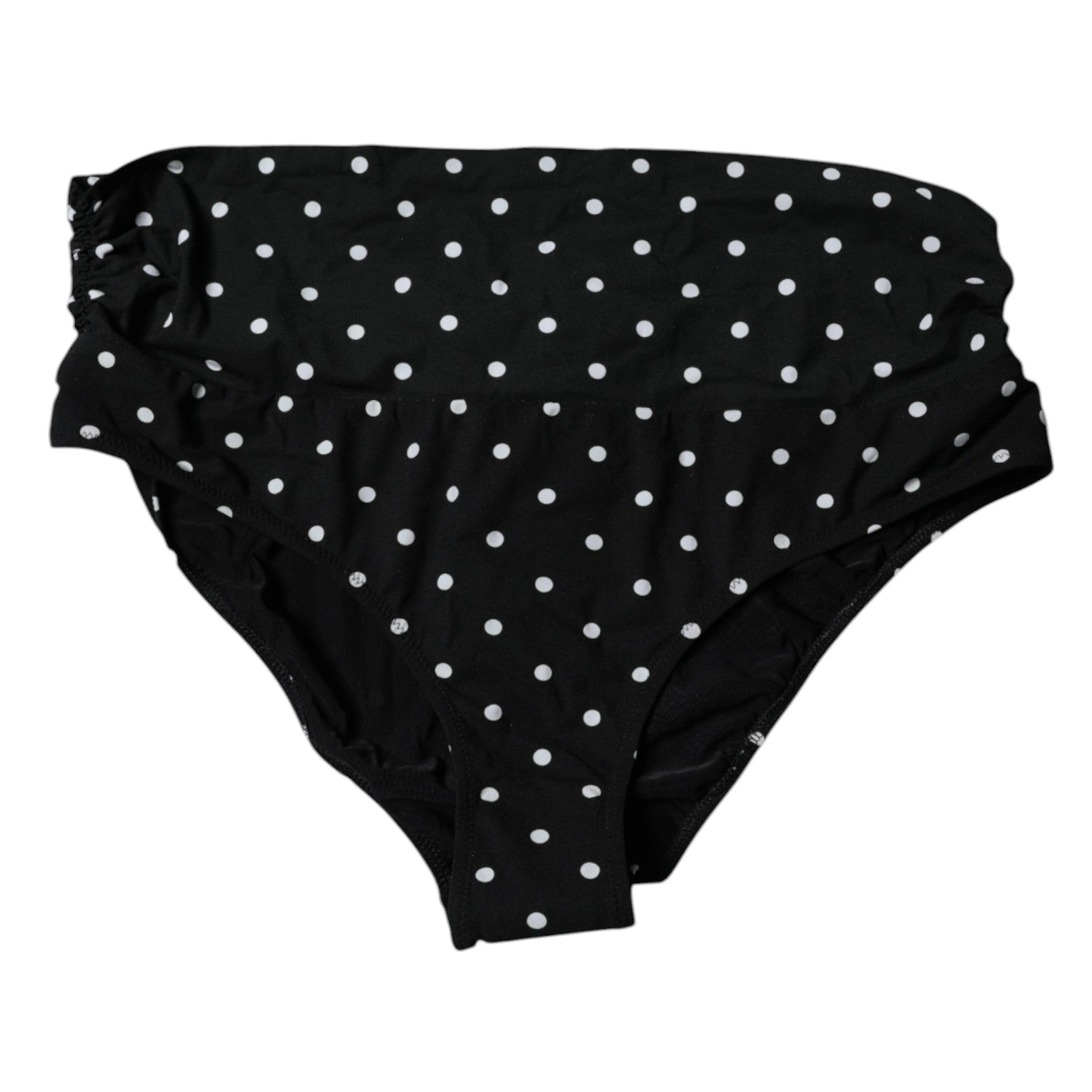 Dolce & Gabbana Black Polka Dot Swimsuit Bikini Bottom Swimwear Dolce & Gabbana