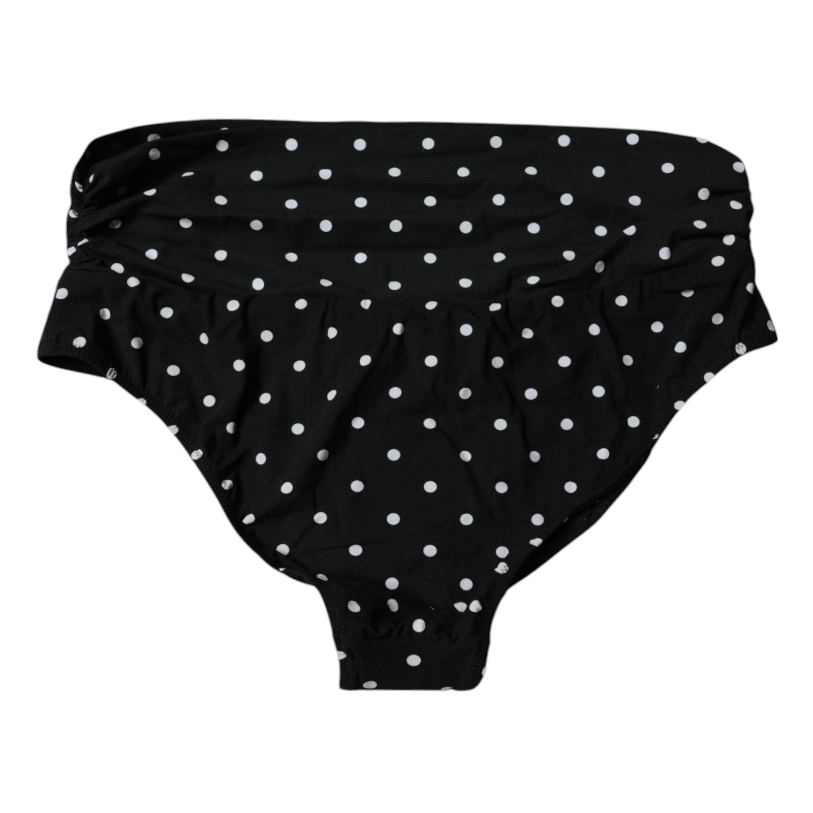 Dolce & Gabbana Black Polka Dot Swimsuit Bikini Bottom Swimwear Dolce & Gabbana