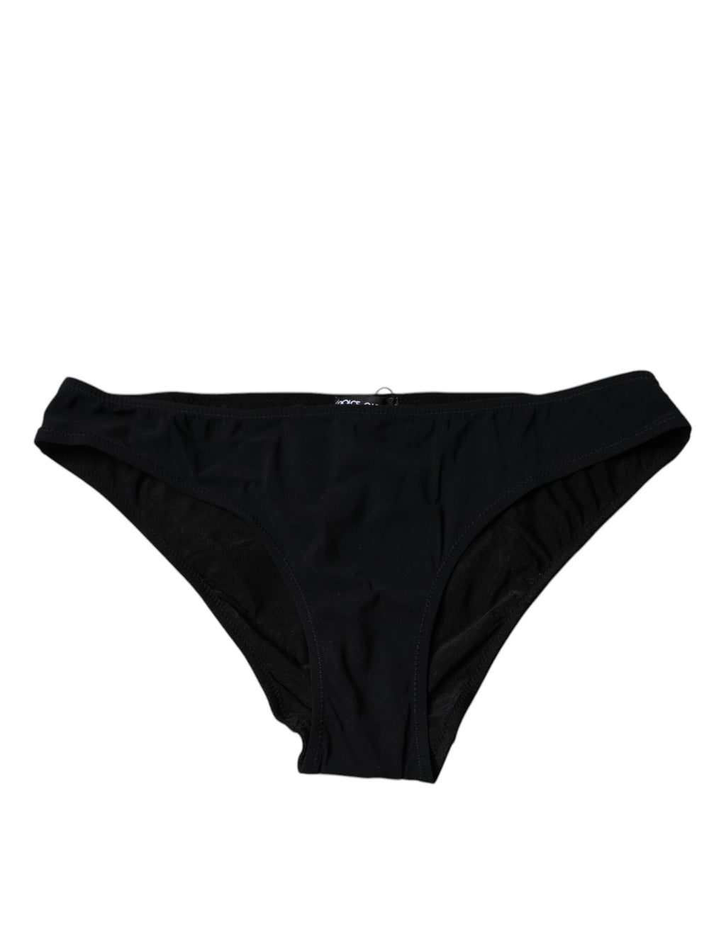 Dolce & Gabbana Black Nylon Stretch Mid Waist Panty Underwear - Eljoys Fashion 