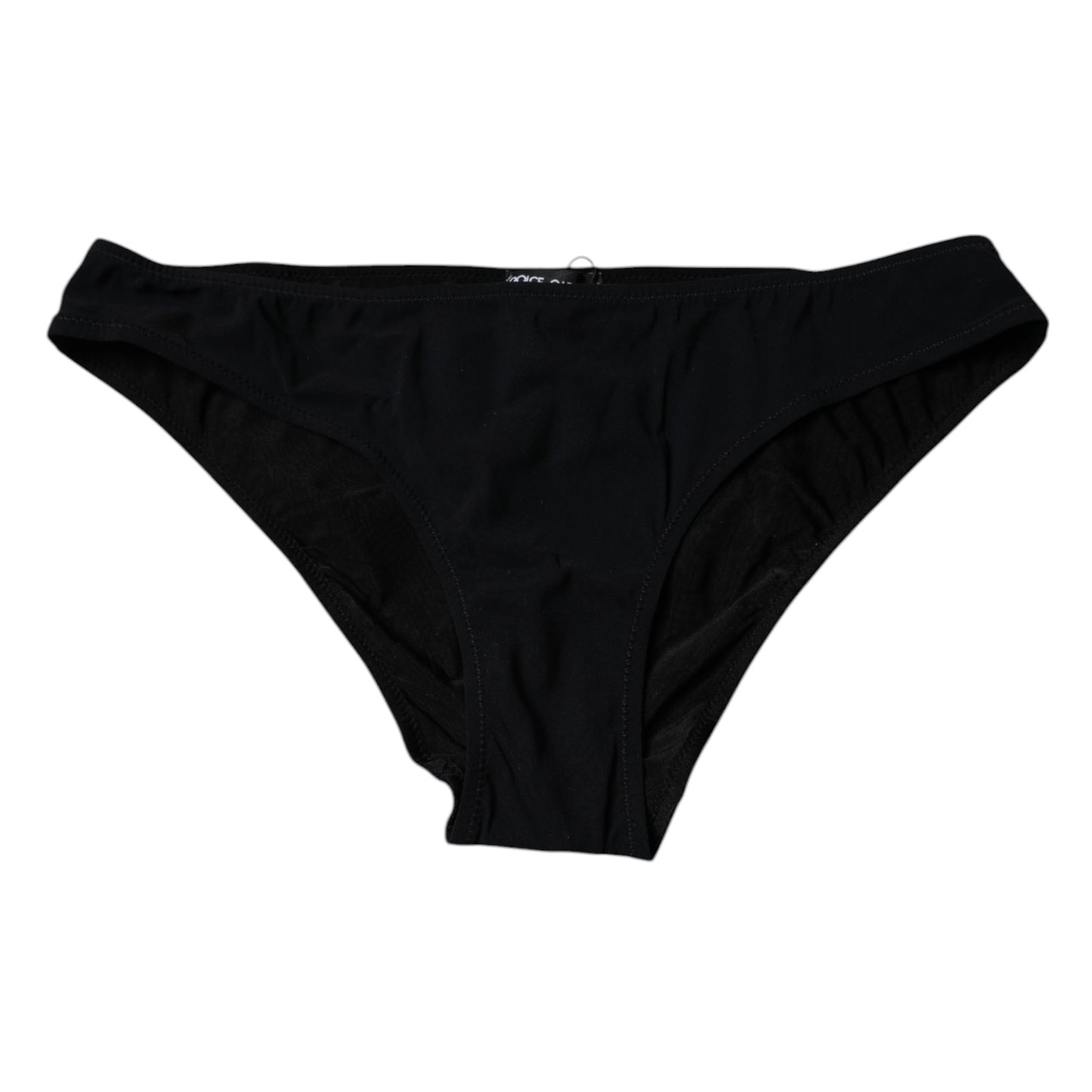 Dolce & Gabbana Black Nylon Stretch Mid Waist Panty Underwear Dolce & Gabbana