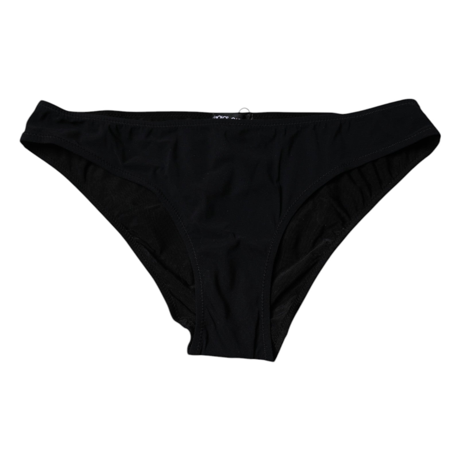 Dolce & Gabbana Black Nylon Stretch Mid Waist Panty Underwear Dolce & Gabbana