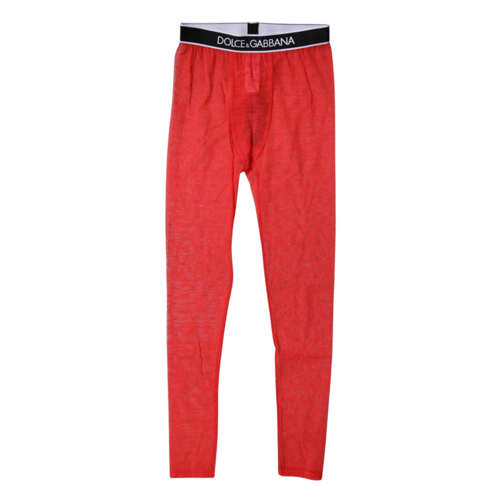 Dolce & Gabbana Red Logo Lace Lingerie Tight Pants Underwear Dolce & Gabbana