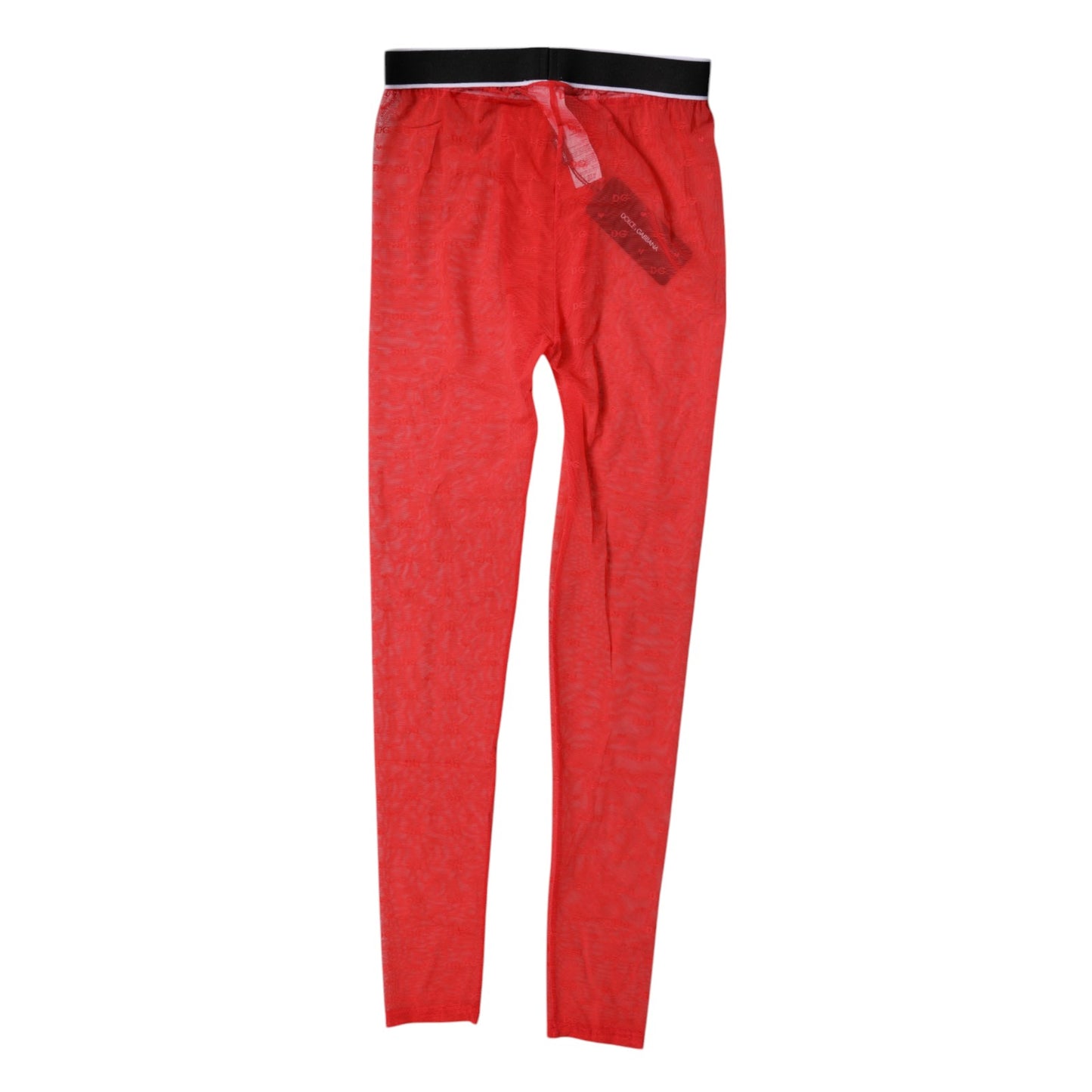 Dolce & Gabbana Red Logo Lace Lingerie Tight Pants Underwear Dolce & Gabbana