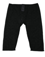 Dolce & Gabbana Black Logo Lace Lingerie Cropped Tight Underwear - Eljoys Fashion 