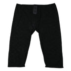 Dolce & Gabbana Black Logo Lace Lingerie Cropped Tight Underwear - Eljoys Fashion 