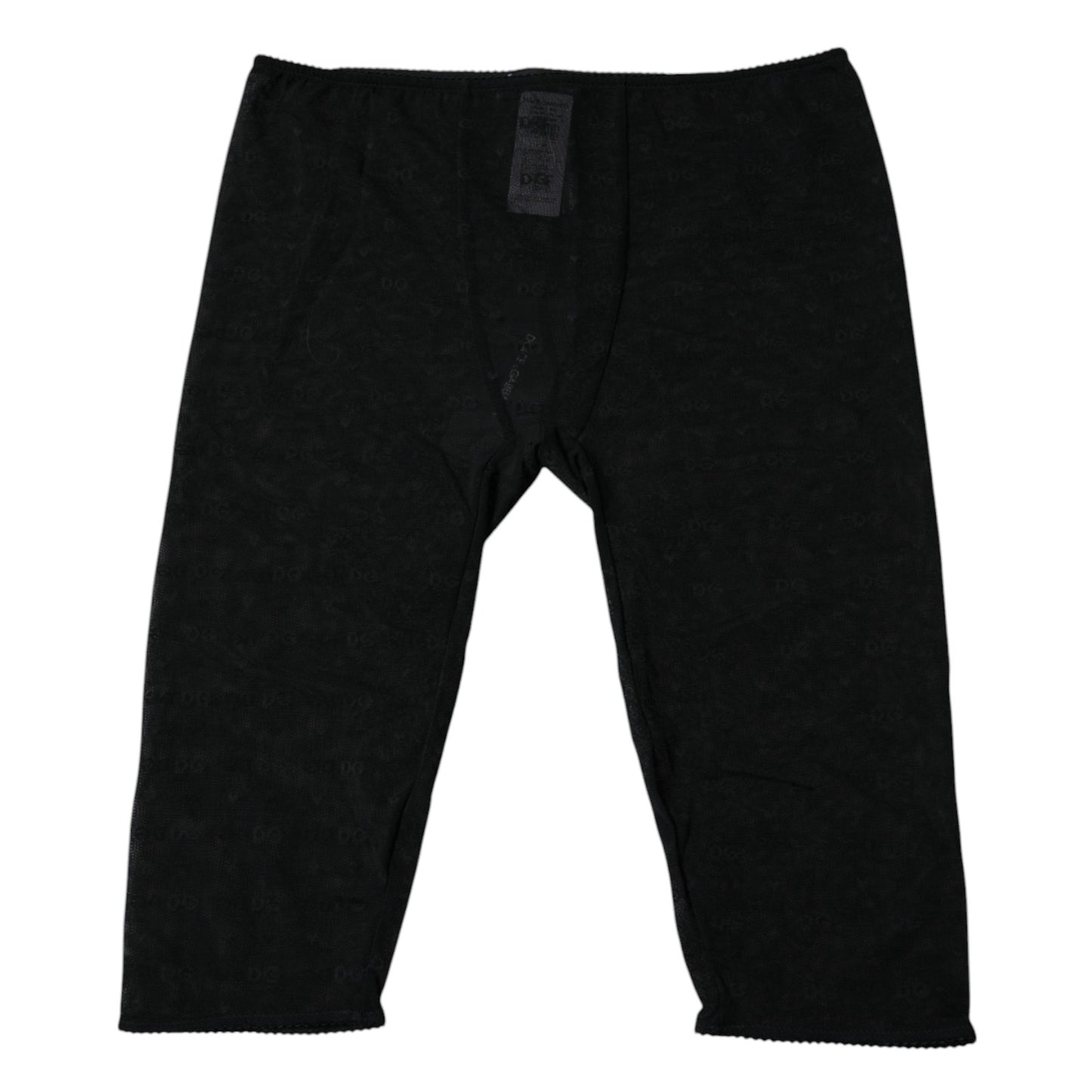 Dolce & Gabbana Black Logo Lace Lingerie Cropped Tight Underwear Dolce & Gabbana
