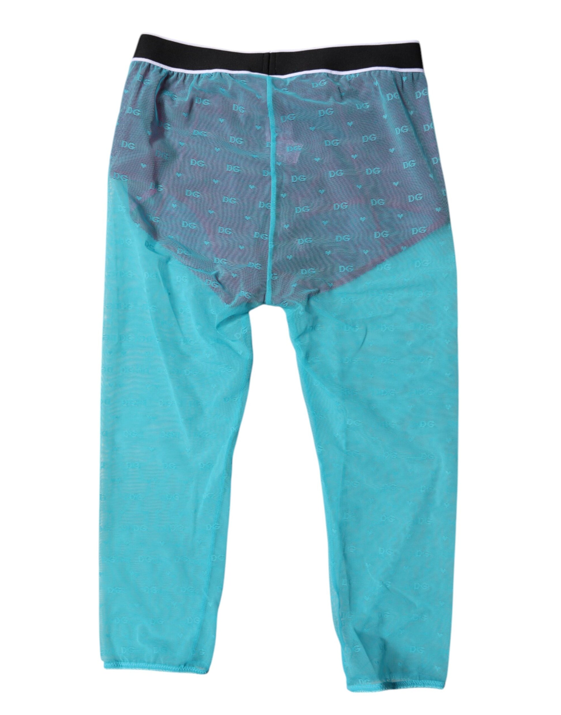 Dolce & Gabbana Blue Fuchsia Logo Lingerie Cropped Underwear Dolce & Gabbana