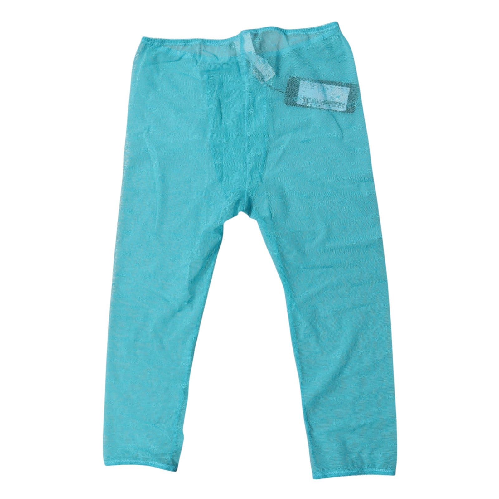 Dolce & Gabbana Blue Logo Lace Lingerie Cropped Tight Underwear Dolce & Gabbana