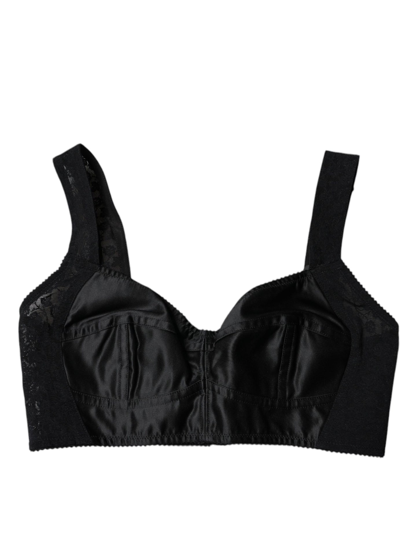 Dolce & Gabbana Black Nylon Balconcino Brassiere Underwear Dolce & Gabbana
