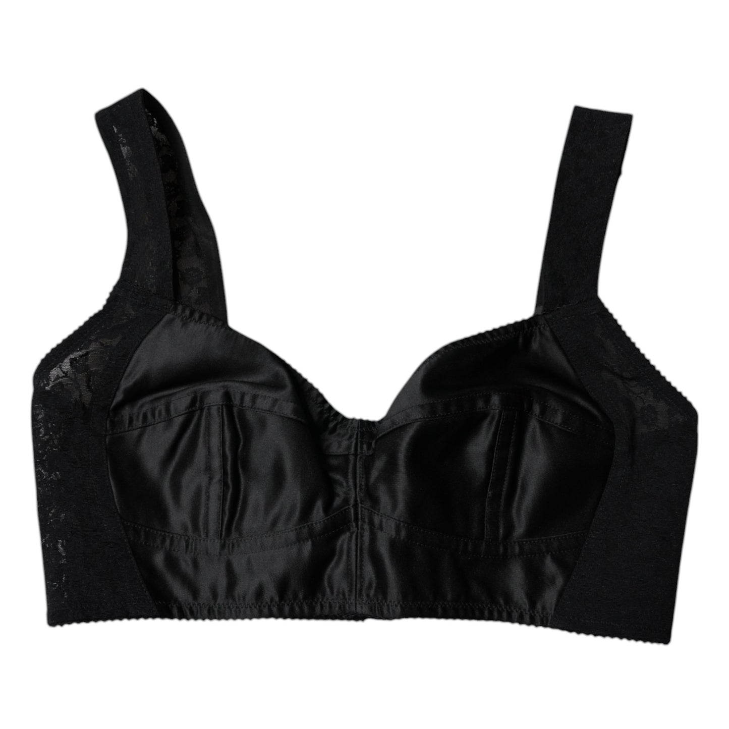 Dolce & Gabbana Black Nylon Balconcino Brassiere Underwear Dolce & Gabbana