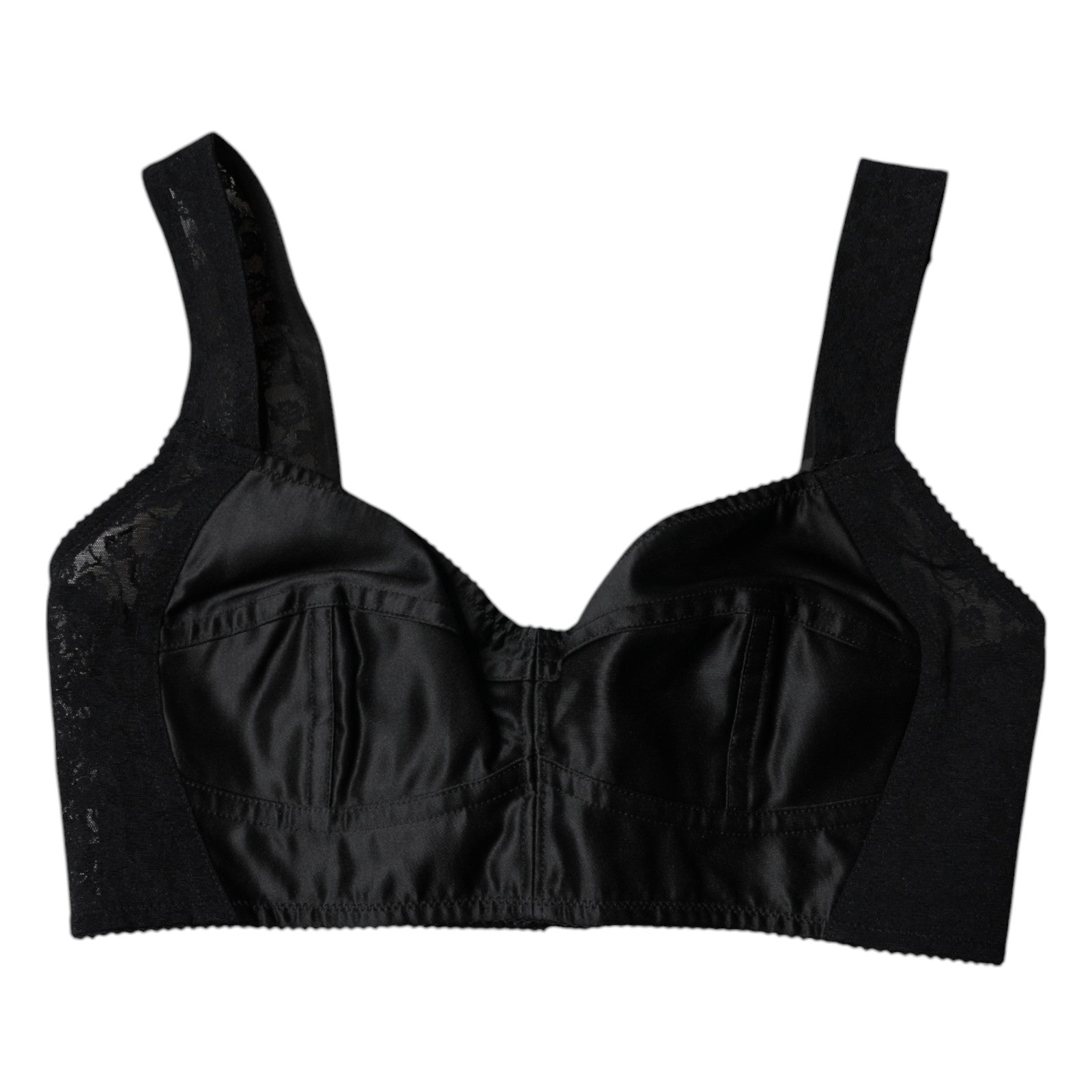 Dolce & Gabbana Black Nylon Balconcino Brassiere Underwear Dolce & Gabbana
