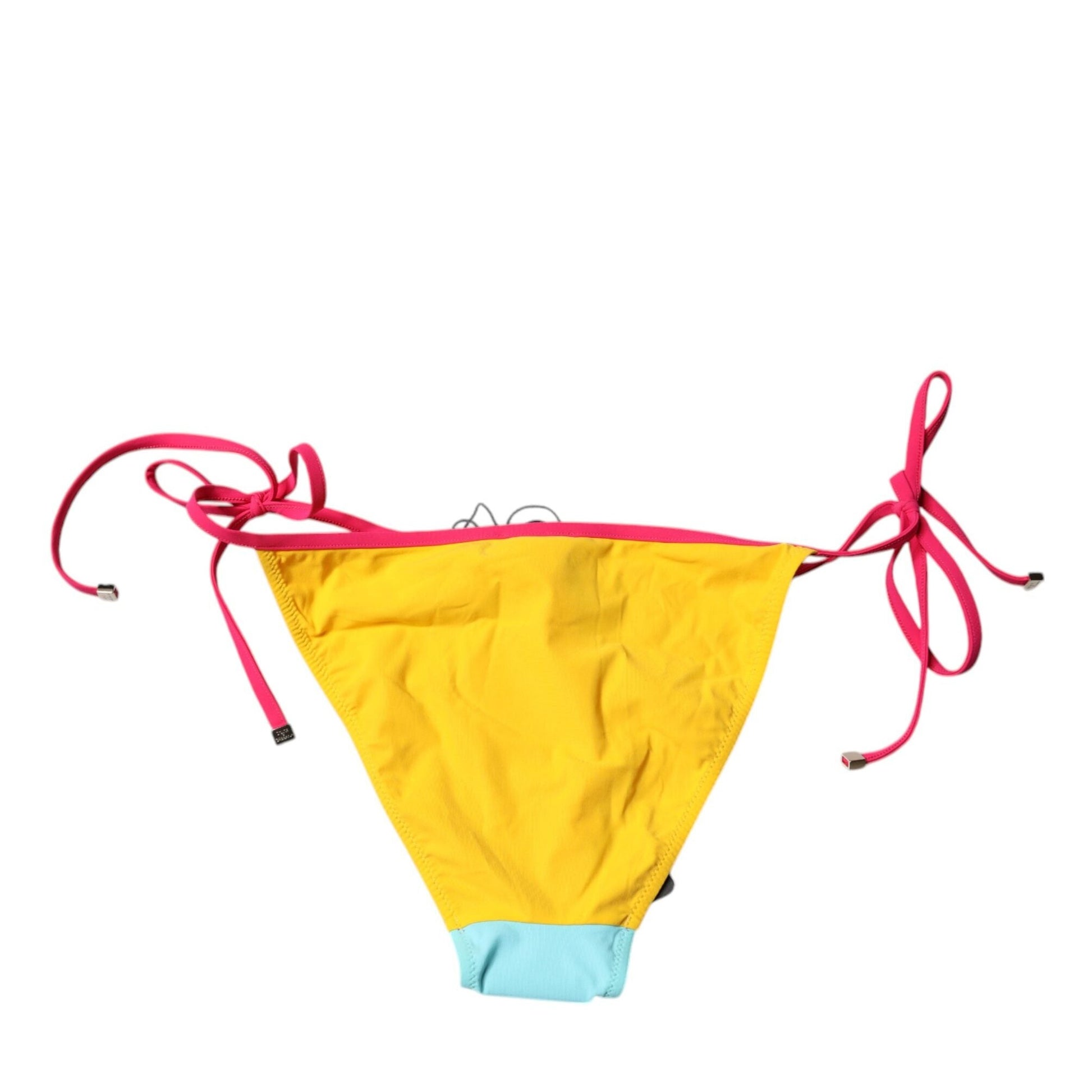 Dolce & Gabbana Multicolor Logo Swimsuit Bikini Bottom Swimwear