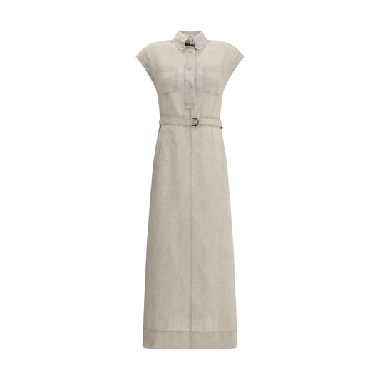 Brunello Cucinelli Long linen Dress Brunello Cucinelli