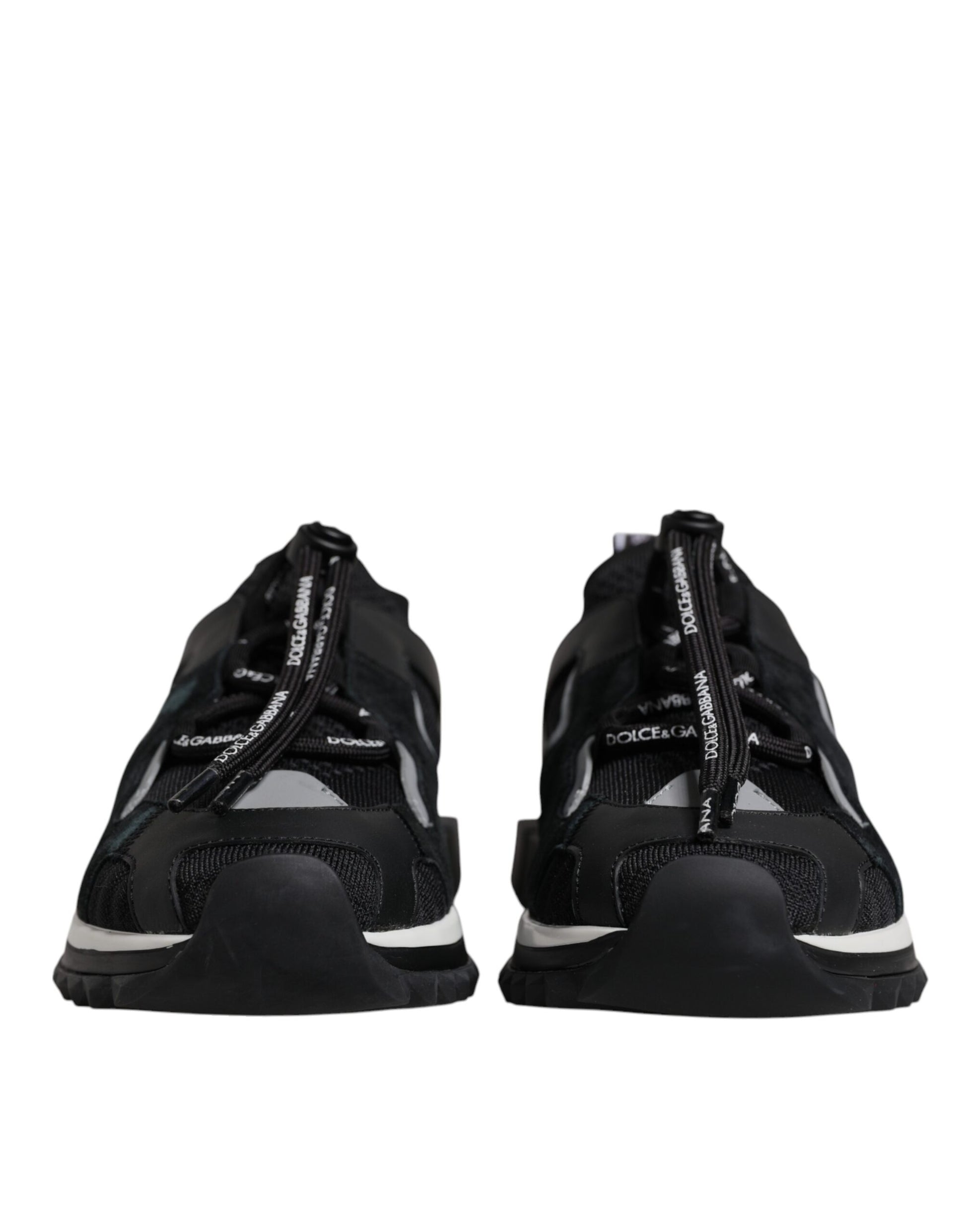 Dolce & Gabbana Black Mesh Sorrento Trekking Sneakers Shoes Dolce & Gabbana