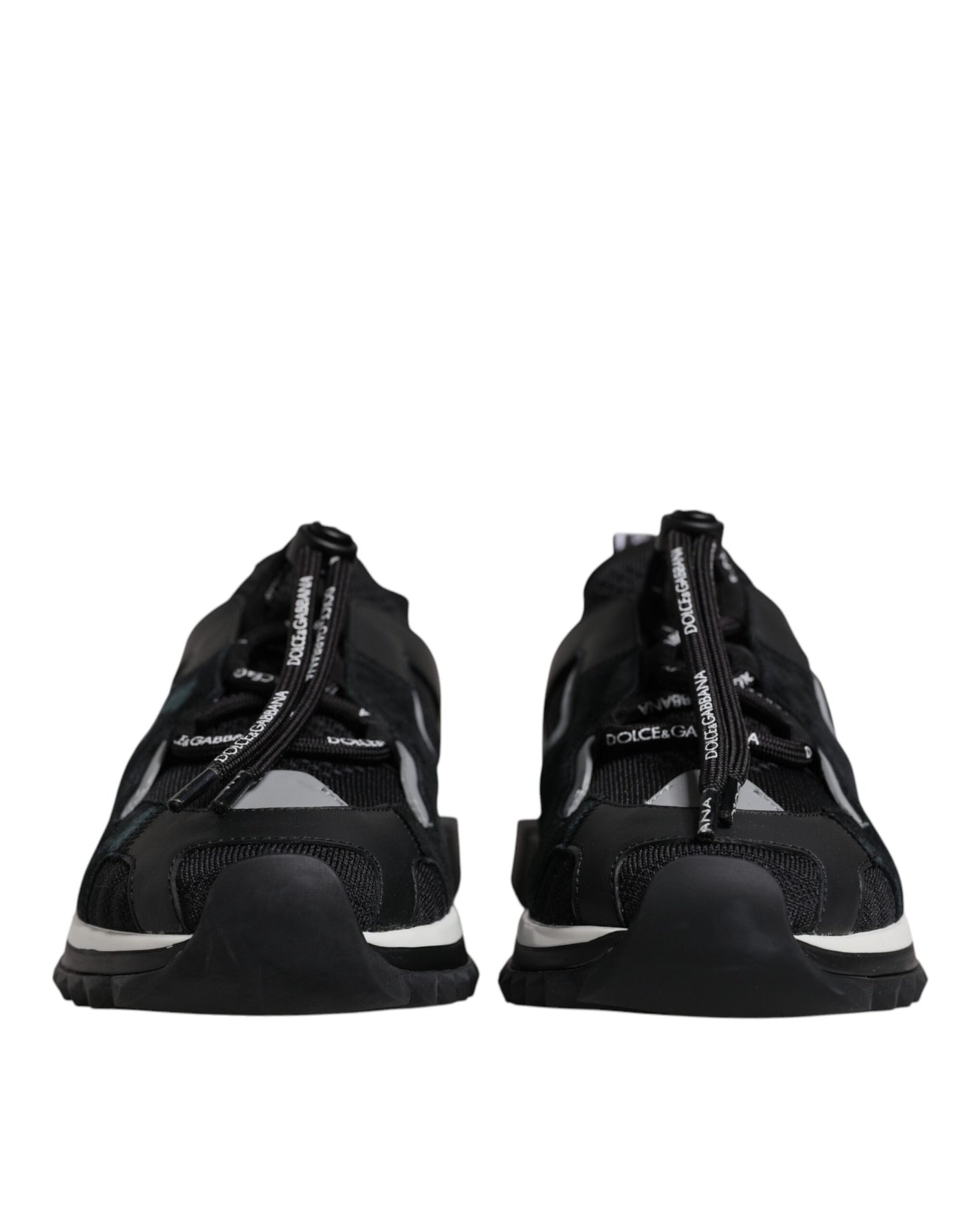 Dolce & Gabbana Black Mesh Sorrento Trekking Sneakers Shoes Dolce & Gabbana