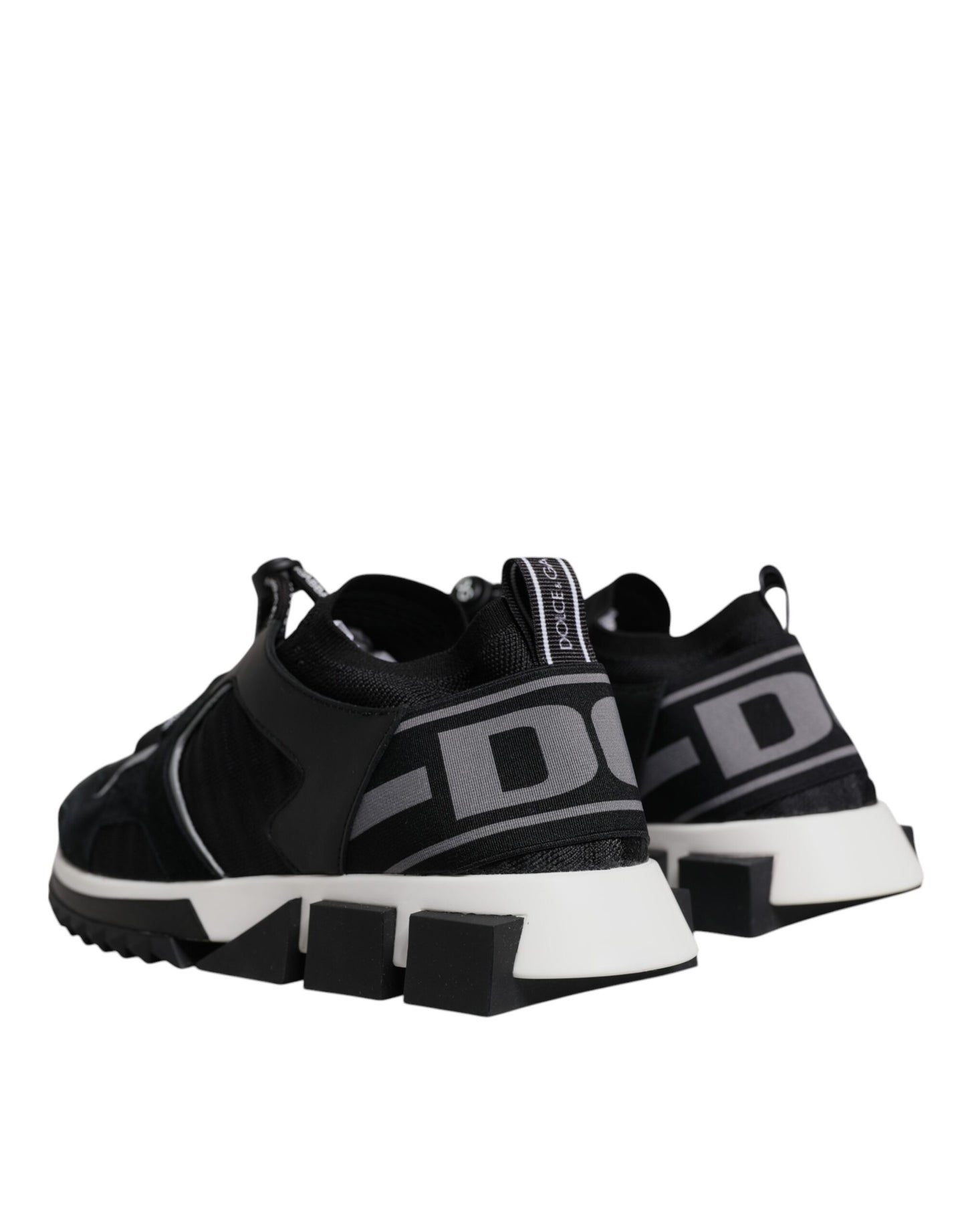 Dolce & Gabbana Black Mesh Sorrento Trekking Sneakers Shoes Dolce & Gabbana