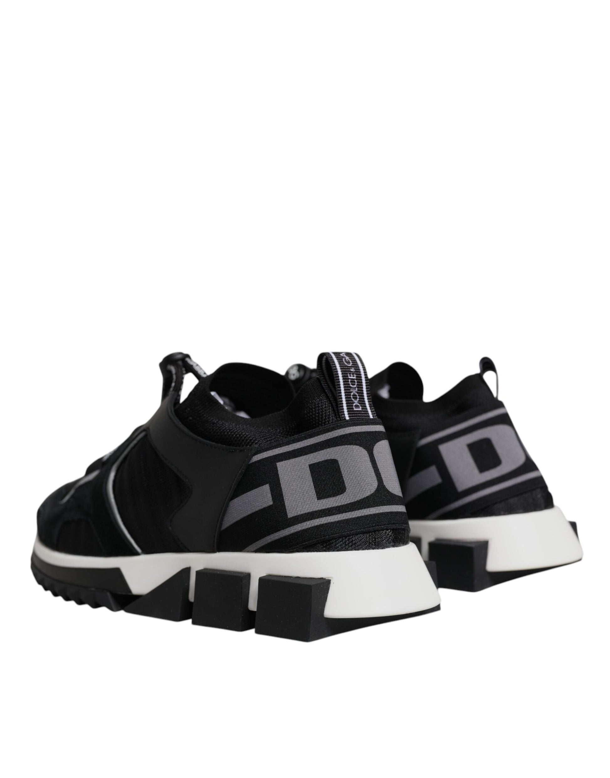 Dolce & Gabbana Black Mesh Sorrento Trekking Sneakers Shoes Dolce & Gabbana