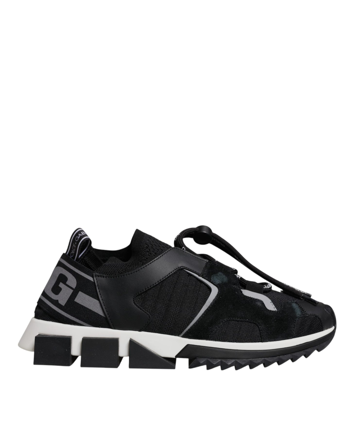 Dolce & Gabbana Black Mesh Sorrento Trekking Sneakers Shoes Dolce & Gabbana