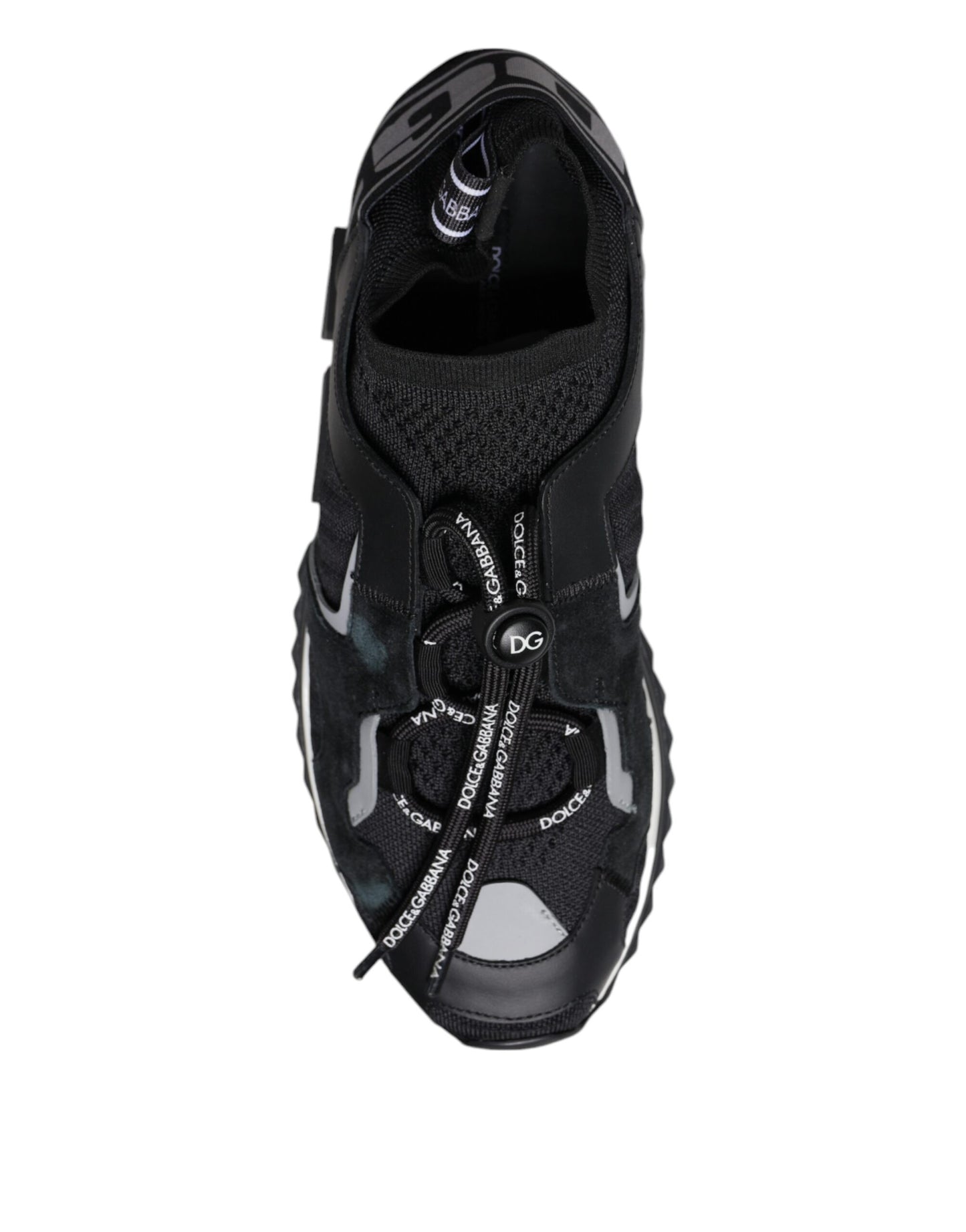 Dolce & Gabbana Black Mesh Sorrento Trekking Sneakers Shoes Dolce & Gabbana