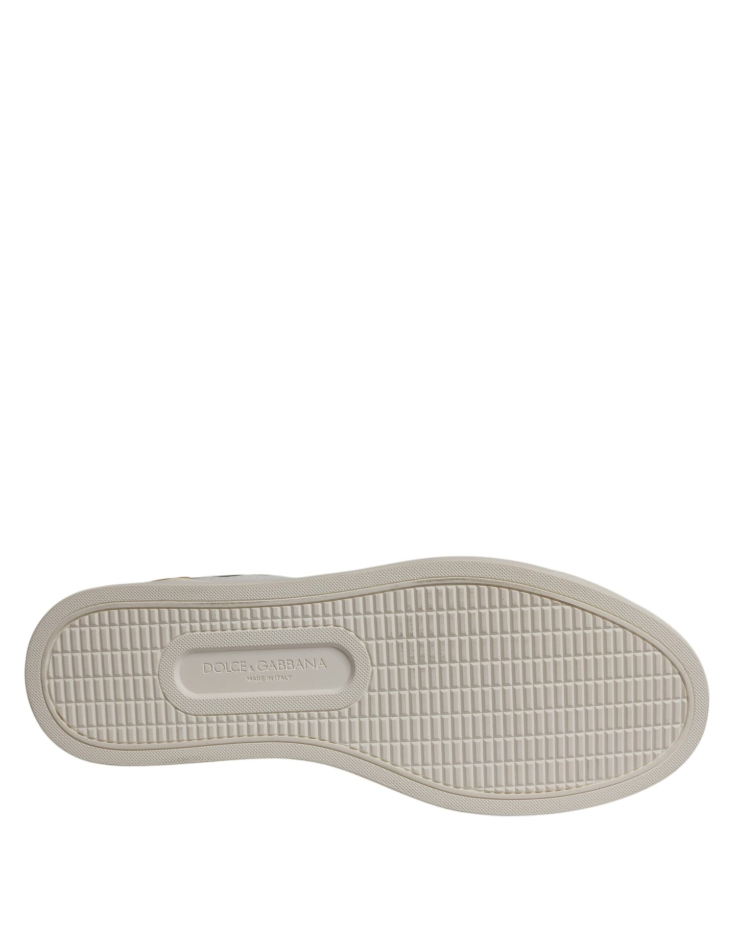 Dolce & Gabbana White Suede Leather Low Top Sneakers Shoes Dolce & Gabbana